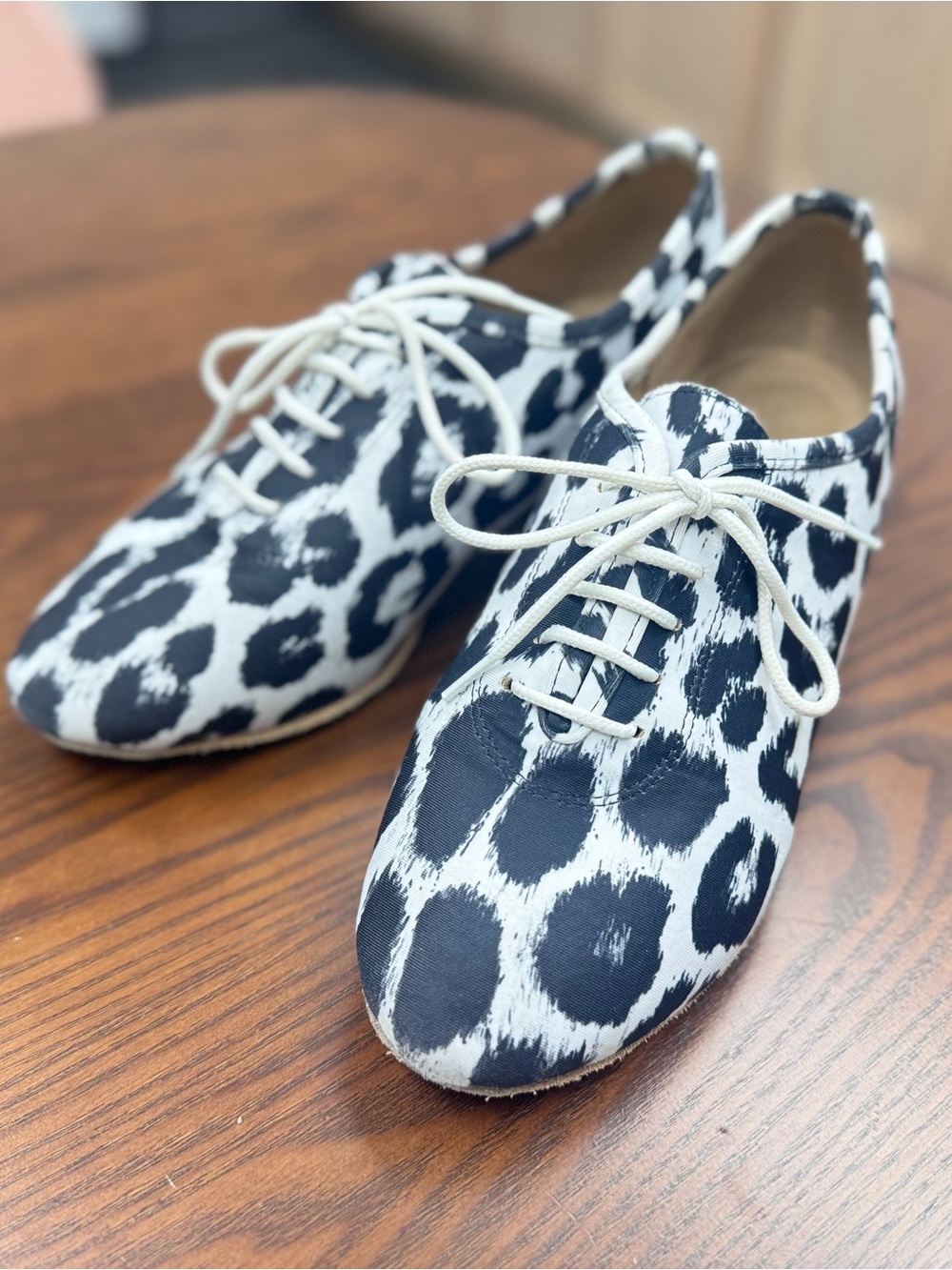 Supadance Leopard Print Practice Dance Shoes - Size 36 / US 6